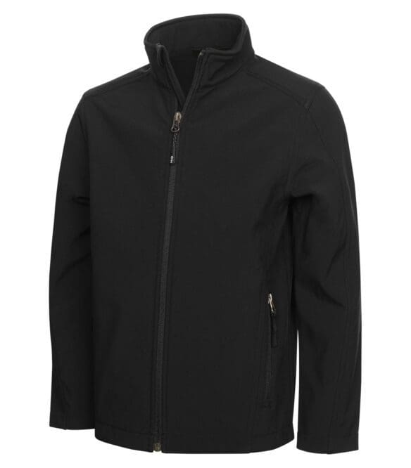 custom printed black jacket coat Y7603 - COAL HARBOUR EVERYDAY SOFT SHELL YOUTH JACKET