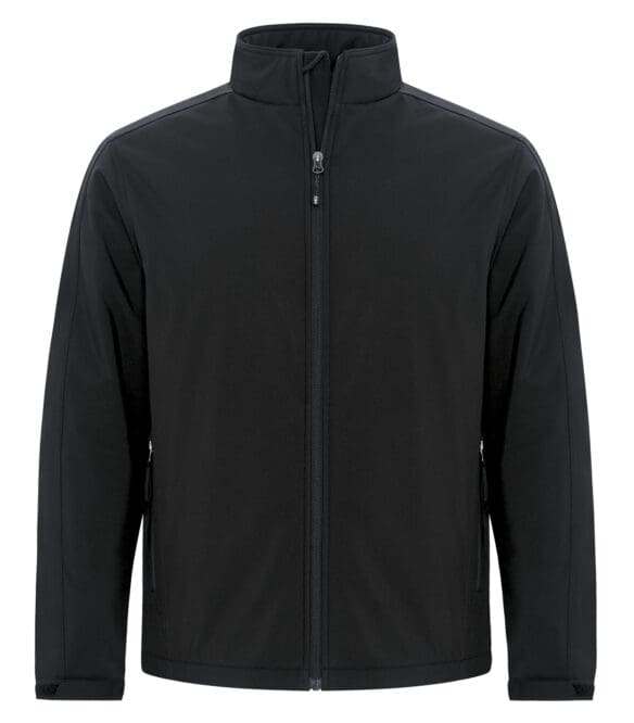 custom printed jacket coat Y7695 - COAL HARBOUR EVERYDAY INSULATED SOFT SHELL YOUTH JACKET black front