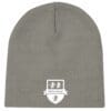 Willis College skull cap toque concrete front