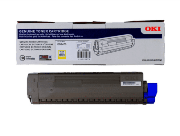 ~Brand New Original Okidata 45862824 Yellow Laser Toner Cartridge
