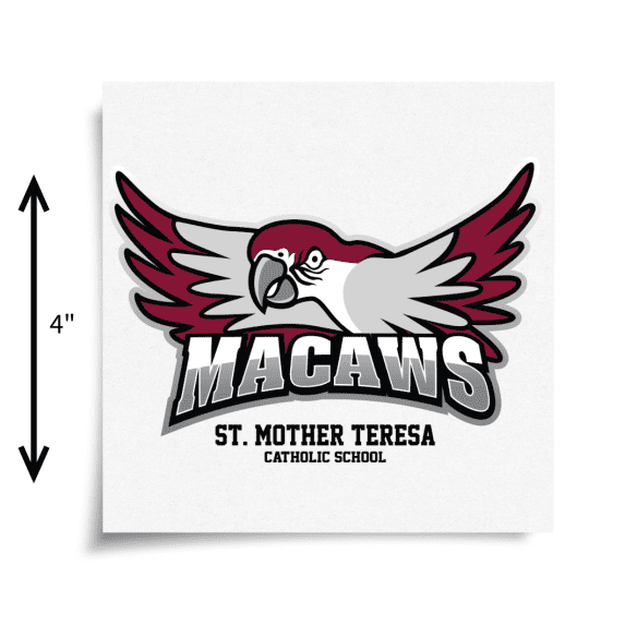 MTCS Macaws 4" Sticker